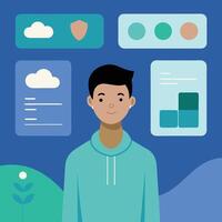 Simple Web UI elements kit graphic vector