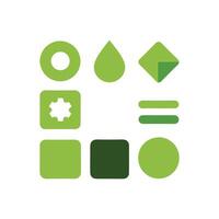 Simple Web UI elements kit graphic vector