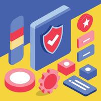 Simple Web UI elements kit graphic vector