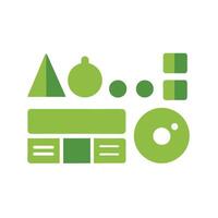 Simple Web UI elements kit graphic vector