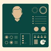 Simple Web UI elements kit graphic vector