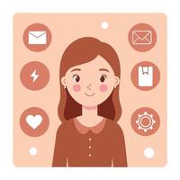 Simple Web UI elements kit graphic vector