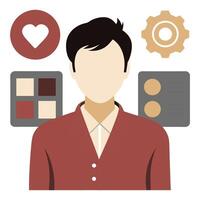 Simple Web UI elements kit graphic vector