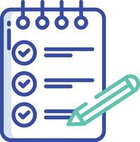 Note outline color illustration vector