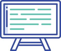 Presentation outline color illustration vector