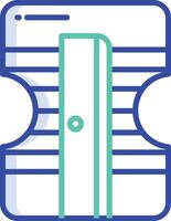 Sharpener outline color illustration vector