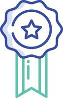 badge outline color illustration vector