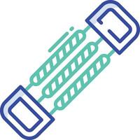 Expander outline color illustration vector