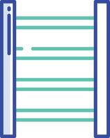 ladder outline color illustration vector