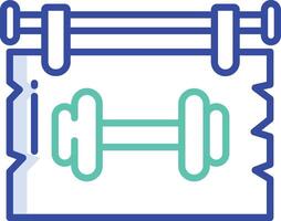Board outline color illustration vector