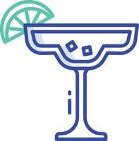 Lime juice outline color illustration vector