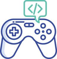 Game Development outline color illustration vector