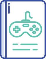 Game Rules book outline color illustration vector