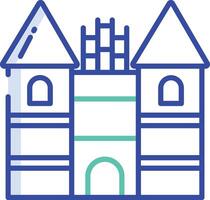 Holsten Tor outline color illustration vector
