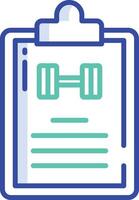 Report outline color illustration vector