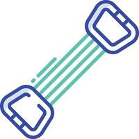 Chest Expander outline color illustration vector