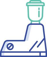 Mixer outline color illustrations vector