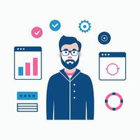 Simple Web UI elements kit graphic vector
