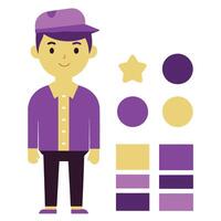 Simple Web UI elements kit graphic vector