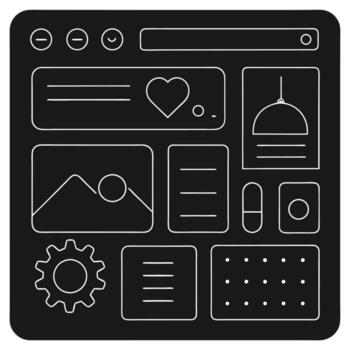 sencillo web ui elementos equipo gráfico vector