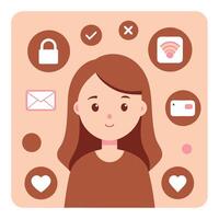 Simple Web UI elements kit graphic vector