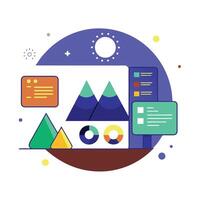 Simple Web UI elements kit graphic vector