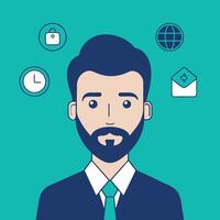 Simple Web UI elements kit graphic vector