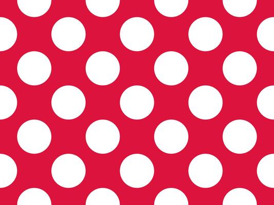 white color polka dots over crimson red background
