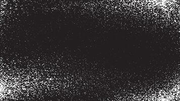 Black Gritty Texture with Fine Granules on White Background vector