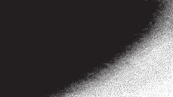 Black Gritty Texture with Fine Granules on White Background vector