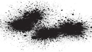 Distressed Black Granules on White Canvas - Image with Uneven Particle Spread for Graphic Enhancements vector