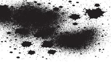 Rugged Black Particle Texture on White - Graphic with Gritty, Uneven Spread for Design Projects vector
