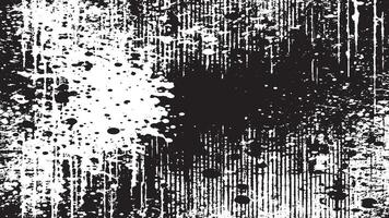White Background with Black Gritty Rough Grunge Overlay Texture vector