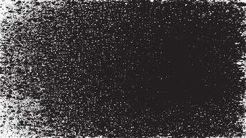 White Background with Black Gritty Rough Grunge Overlay Texture vector