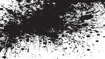 Gritty Black Rough Grunge Texture on White Background with Dirty Overlay vector