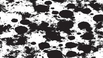 Gritty Black Rough Grunge Texture on White Background with Dirty Overlay vector
