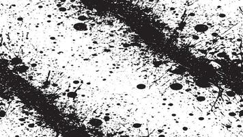 Black and White Gritty Grunge Texture with Rough Dirty Overlay Patterns vector
