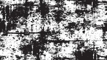 Black and White Gritty Grunge Texture with Rough Dirty Overlay Patterns vector