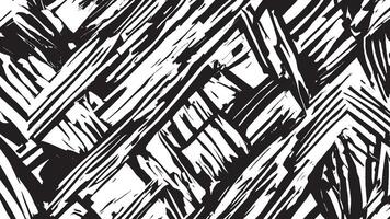 Intricate Black Monochrome Overlay with Abstract Grunge Gritty Art Texture on White Background vector