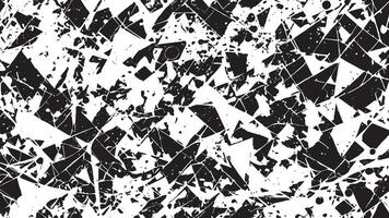 Intricate Black Monochrome Overlay with Abstract Grunge Gritty Art Texture on White Background vector