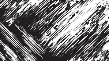 Black Gritty Abstract Grunge Texture Overlay on White Background vector