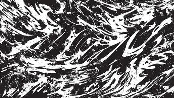 Black Gritty Abstract Grunge Texture Overlay on White Background vector