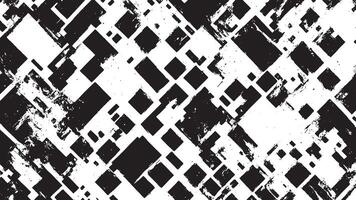 Black Monochrome Abstract Gritty Grunge Art Texture on White Background vector