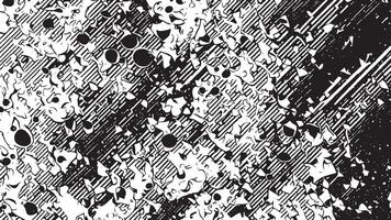 Black Monochrome Abstract Gritty Grunge Art Texture on White Background vector