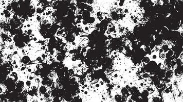 Black Monochrome Abstract Gritty Grunge Art Texture on White Background vector