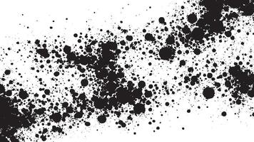 Black Monochrome Grunge Texture with Fine Granules on White Background vector