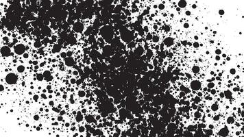 Black Monochrome Grunge Texture with Fine Granules on White Background vector