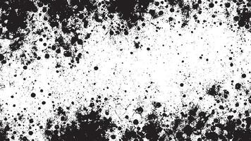 Black Abstract Grunge Texture Overlay on White Background, Art vector
