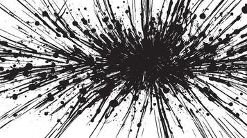 Black Abstract Grunge Texture Overlay on White Background, Art vector