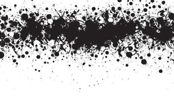 Black Abstract Grunge Texture Overlay on White Background, Art vector